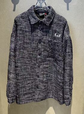 Fun小香风刺绣夹克男2025秋冬翻领精致绣花外套潮流上衣FMC35401B