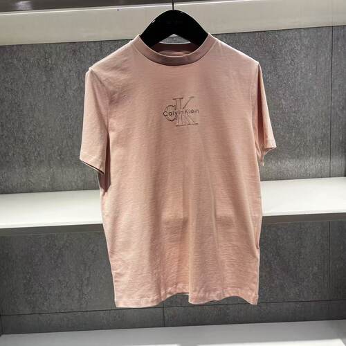 CK Jeans 女士休闲通勤胶印短袖T恤26春夏新款47D873G