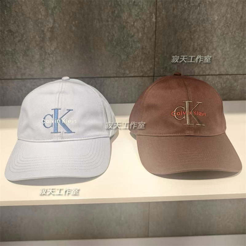 CK Jeans 专柜正品 2025秋季男女刺绣纯棉运动软顶棒球帽 4G5004G