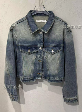 Fun潮牌国内正品代购2025春款宽松百搭牛仔外套女上衣FMW443A2L