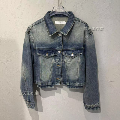 Fun潮牌国内正品代购2025春款宽松百搭牛仔外套女上衣FMW443A2L