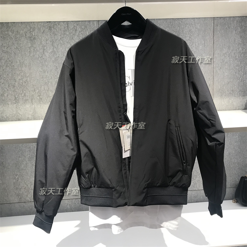 CK Jeans专柜正品 2025秋款男士棒球领飞行员薄夹棉外套 4LC513G