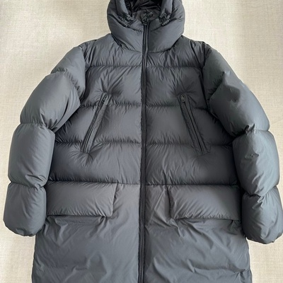 冬季加厚保暖白鹅绒中长款羽绒服