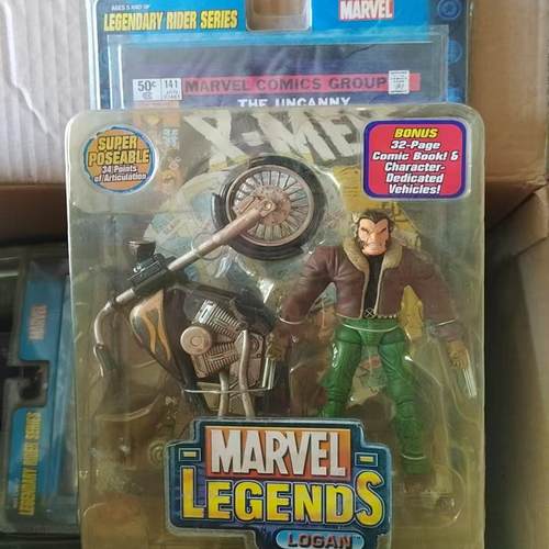 toybiz marvel legends 金刚狼 罗根 骑士系列 摩托套装玩具