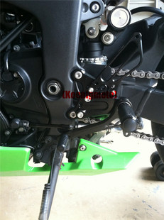 适用川崎ZX6R/ZX636 09-15年 刹车换挡改装升高脚踏挂挡总成配件