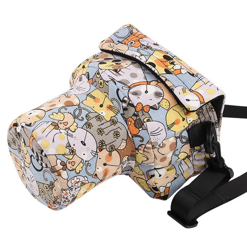 可爱猪头包适用佳能微单反相机包70D60D6D77D尼康D7100内胆摄影包