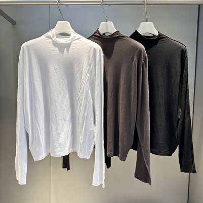 MACQNF正品2025秋冬新款时尚百搭休闲显瘦小高领打底T恤女MQ57128