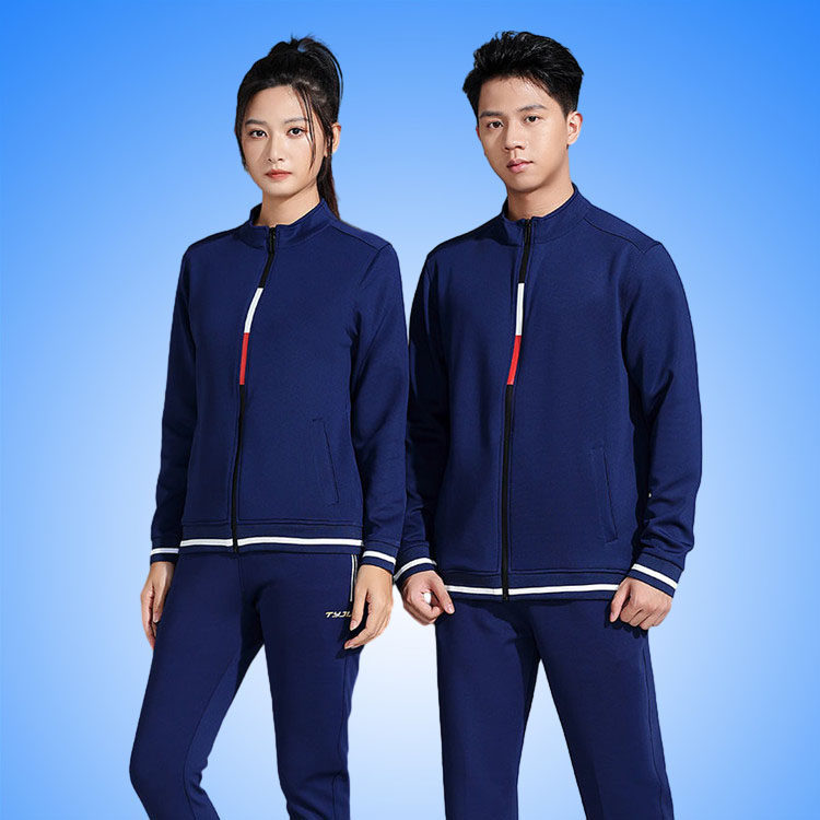 新款秋冬季长袖运动羽毛球服套装男女外套打排球乒乓球衣比赛修身