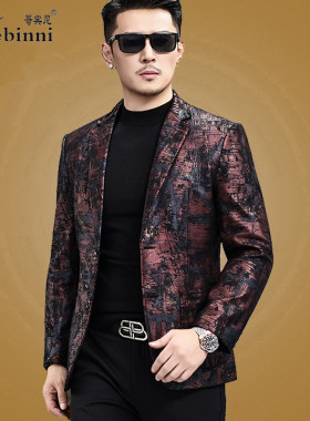 哥宾尼2025海宁高端婚礼西服皮衣