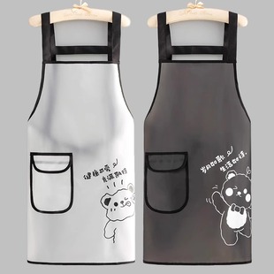 2025新款 围裙水产专用防水防油家用厨房做饭免洗女围腰工作服夏季