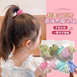 儿童彩色加宽镂空面膜发圈女童
