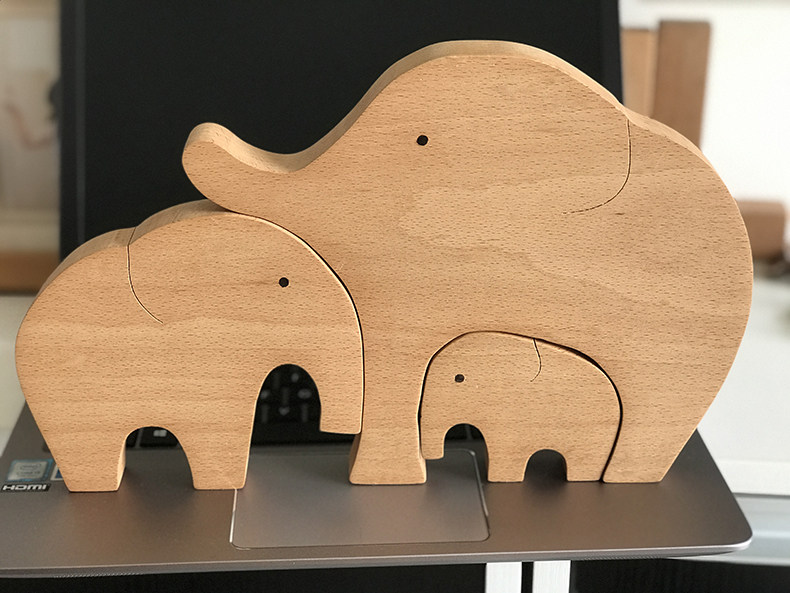 HANDMADE DIY WOOD PLAY PARENT-CHILD SOLID WOOD ANIMAL TOYS SEMI-FINISHED HOMEMADE CHILDRENS WOODWORKING DIY MATERIAL KIT