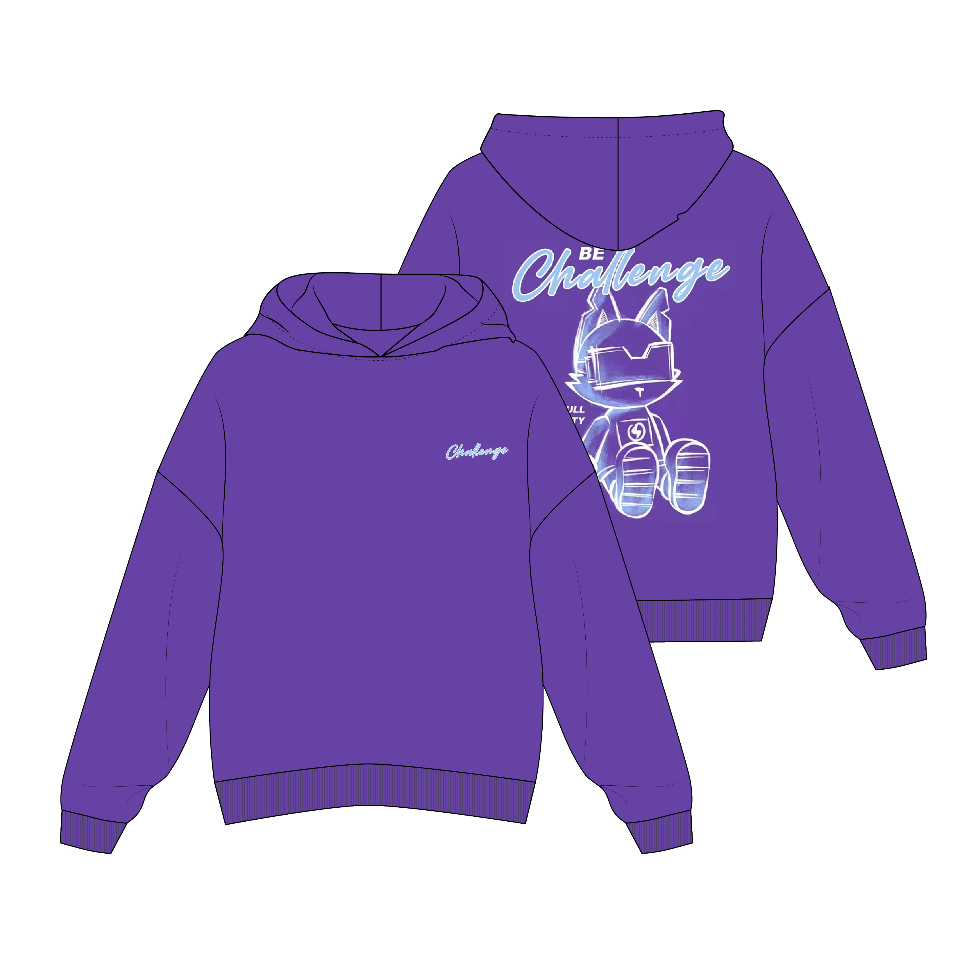 卫衣专业一对一个性原创设计潮流时尚男装t恤服装款式平面效果图