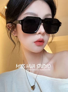 黑色墨镜女款2024新款飞行员大框高级感护目情侣防晒开车男太阳镜