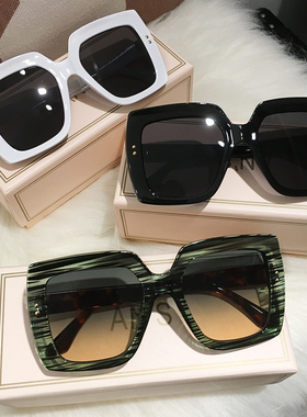 大脸欧美风防紫外线白色高级感