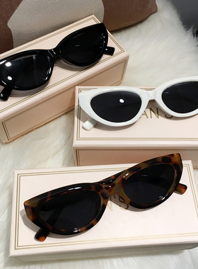 高级感防晒方圆脸豹纹白色墨镜