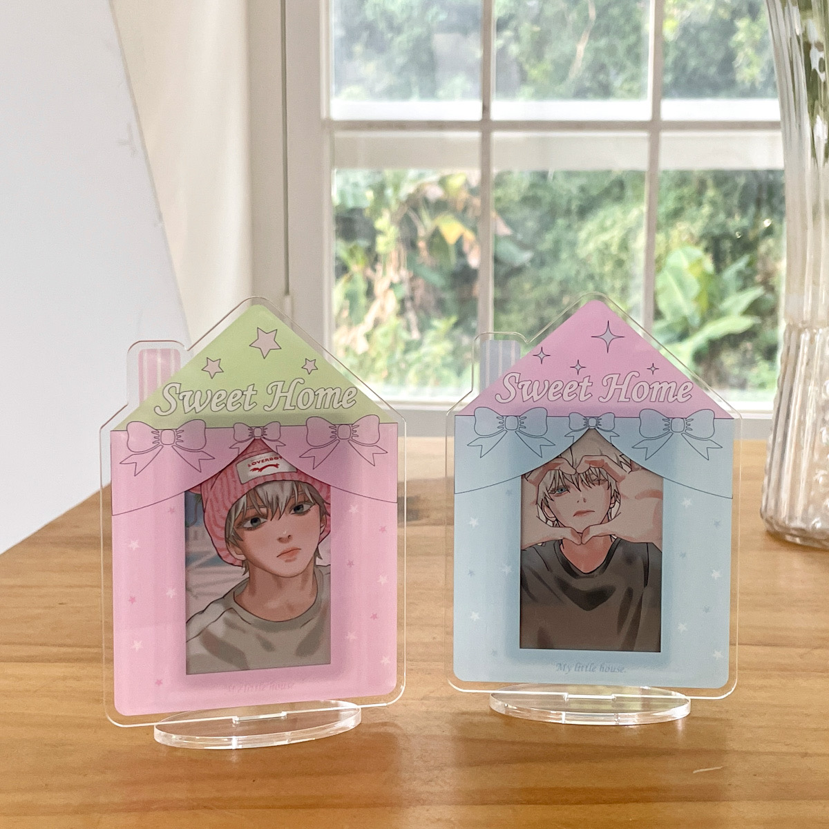 小房子亚克力相框小卡立牌