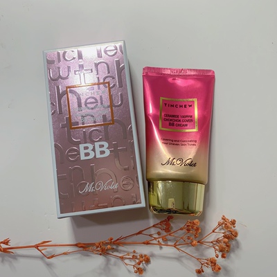韩国TINCHEW/花联神经酰胺BB霜bb霜50g遮瑕隐形毛孔控油轻薄粉底