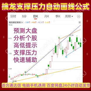 擒龙自动画线支撑压力高低点提示炒股通达信指标公式 技术分析 源码