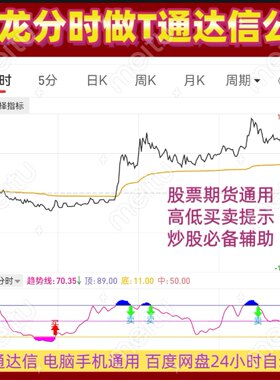擒龙分时股票期货炒股做T买卖点提示技术分析通达信指标公式热销