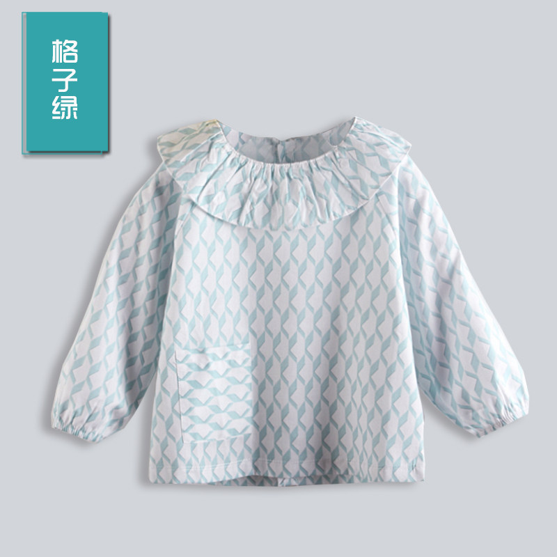 囝囡共舞纯棉儿童罩衣宝宝反穿衣女童带领系扣防水防脏吃饭衣围裙,童装/婴儿装/亲子装,反穿衣/罩衣,淘宝优惠券,粉丝福利购,淘宝优惠卷