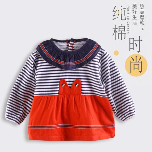纯棉男宝宝罩衣婴儿反穿衣时尚