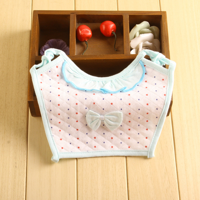 宝宝纯棉口水巾婴儿围兜吃饭衣