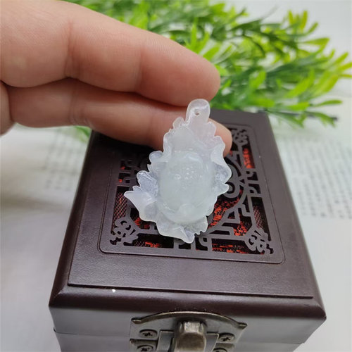 独山玉吊坠挂件天然独山玉挂件牡丹花南阳独山玉吊坠花开富贵