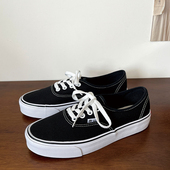 平底透气系带低帮帆布鞋 黑色休闲时尚 经典 新款 青春潮流学院百搭款