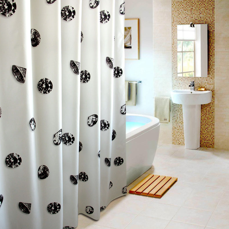 spirella丝普瑞防水涤纶布浴帘