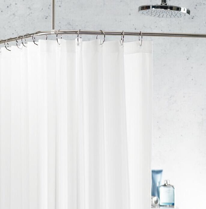 spirella纯色防水加厚防霉涤纶布浴帘浴室帘子卫生间窗帘隔断包邮