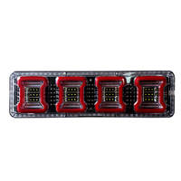 24V large truck LED rear taillight assembly, semi-trailer light guide flowing turn signal, high-brightness waterproof brake light for driving thumbnail 5