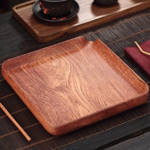 整块花梨木分茶盘普洱茶赏茶盘实木茶饼盒茶具配件茶则茶叶评审盘