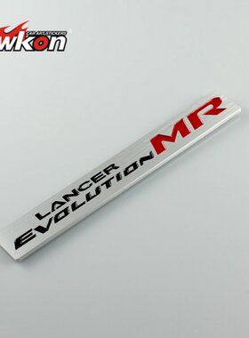 LANCER EVO MR铝车标汽车贴 铝合金车标 三菱翼神V3V5劲炫欧蓝德