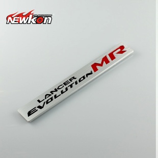 LANCER EVO MR铝车标汽车贴 铝合金车标 三菱翼神V3V5劲炫欧蓝德