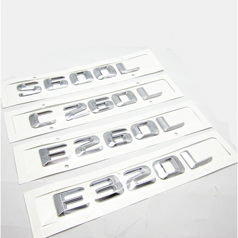 新款GLK300改装SLK350 CLS500 4MATIC 排量车标志 尾标字标
