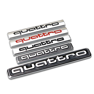 适用车贴A1A3A4LA6LA5Q5 改装quattro车标 涡轮增压中网标 车尾标