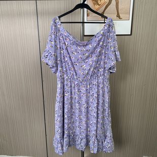 1791撤柜cg大码女装新款时尚宽松休闲碎花连衣裙