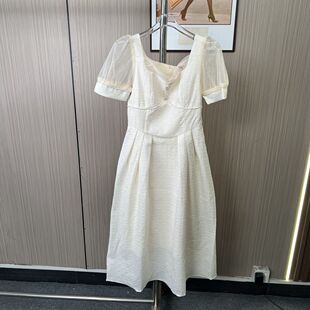 2019撤柜AL法式 设计气质显瘦连衣裙长裙裙子 小众新款