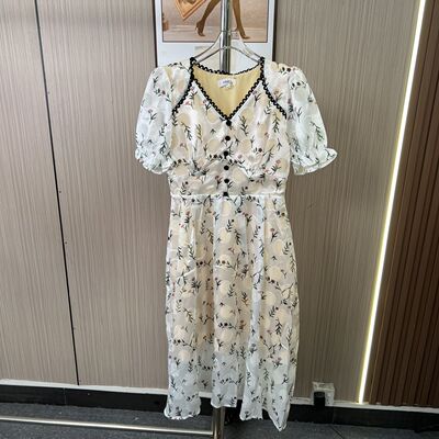 1144撤柜AL撤柜法式小众新款设计气质显瘦连衣裙长裙裙子