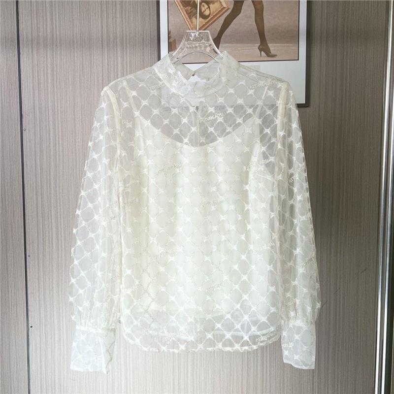 11045撤柜ATU时尚网纱设计两件套气质上衣