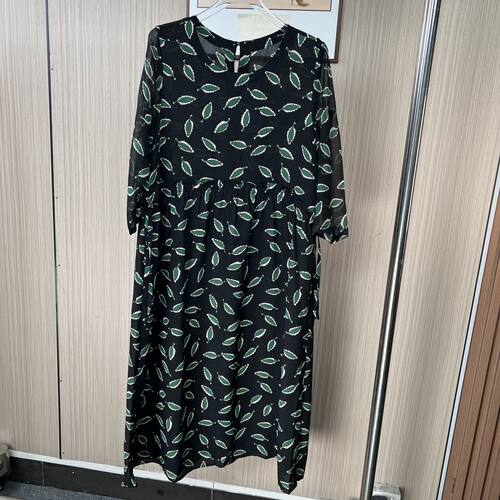 9912品牌撤柜印花连衣裙2024高端夏季气质新款碎花显瘦裙子时尚