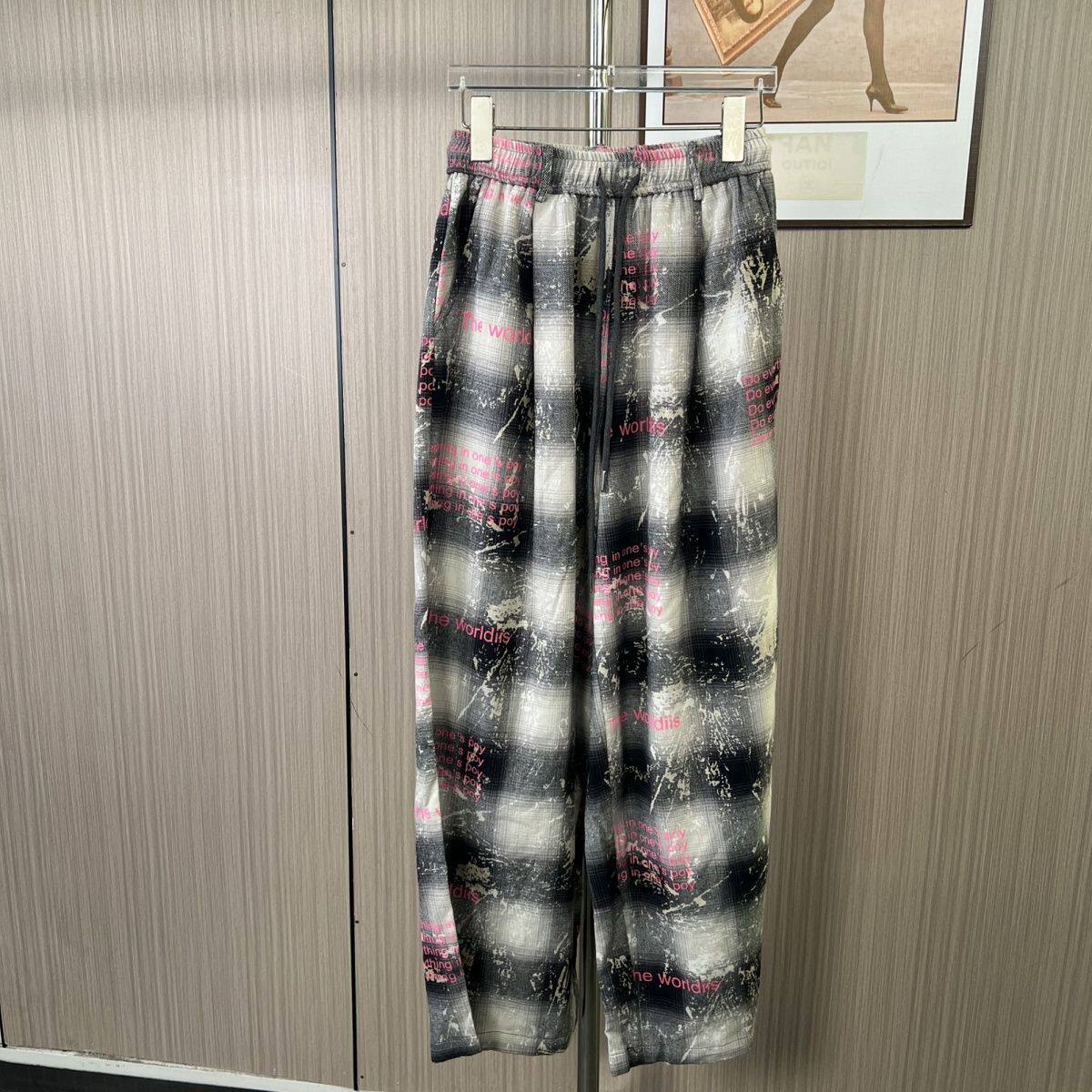 6670撤柜xxq春秋时尚百搭松紧腰休闲裤