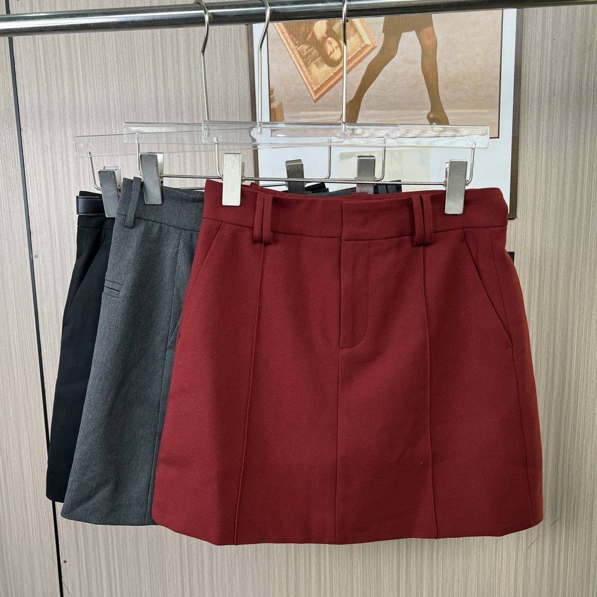 1066撤柜DS纯色新款韩版气质半身裙简约短裙通勤,女装/女士精品,半身裙,淘宝优惠券,粉丝福利购,淘宝优惠卷