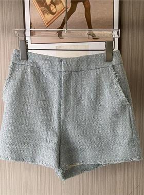 11009撤柜ATU高腰百搭短裤女士休闲女装2025显瘦新款小香风短裤