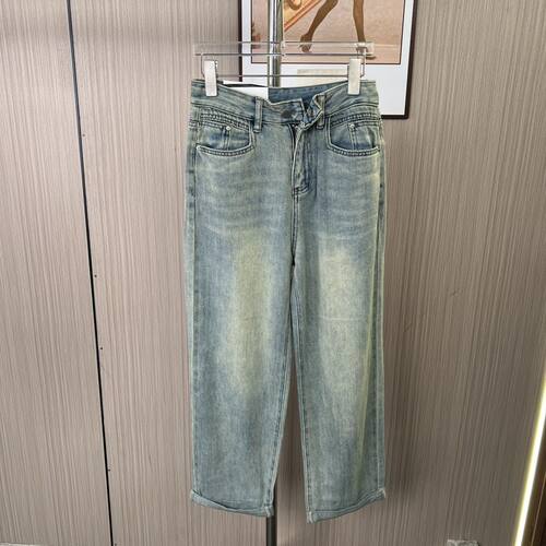 9337撤柜AG女装春秋季时尚设计款休闲牛仔裤