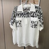 衬衫 4031撤柜cg大码 上衣 新款 衬衣短袖 女装 雪纺夏季