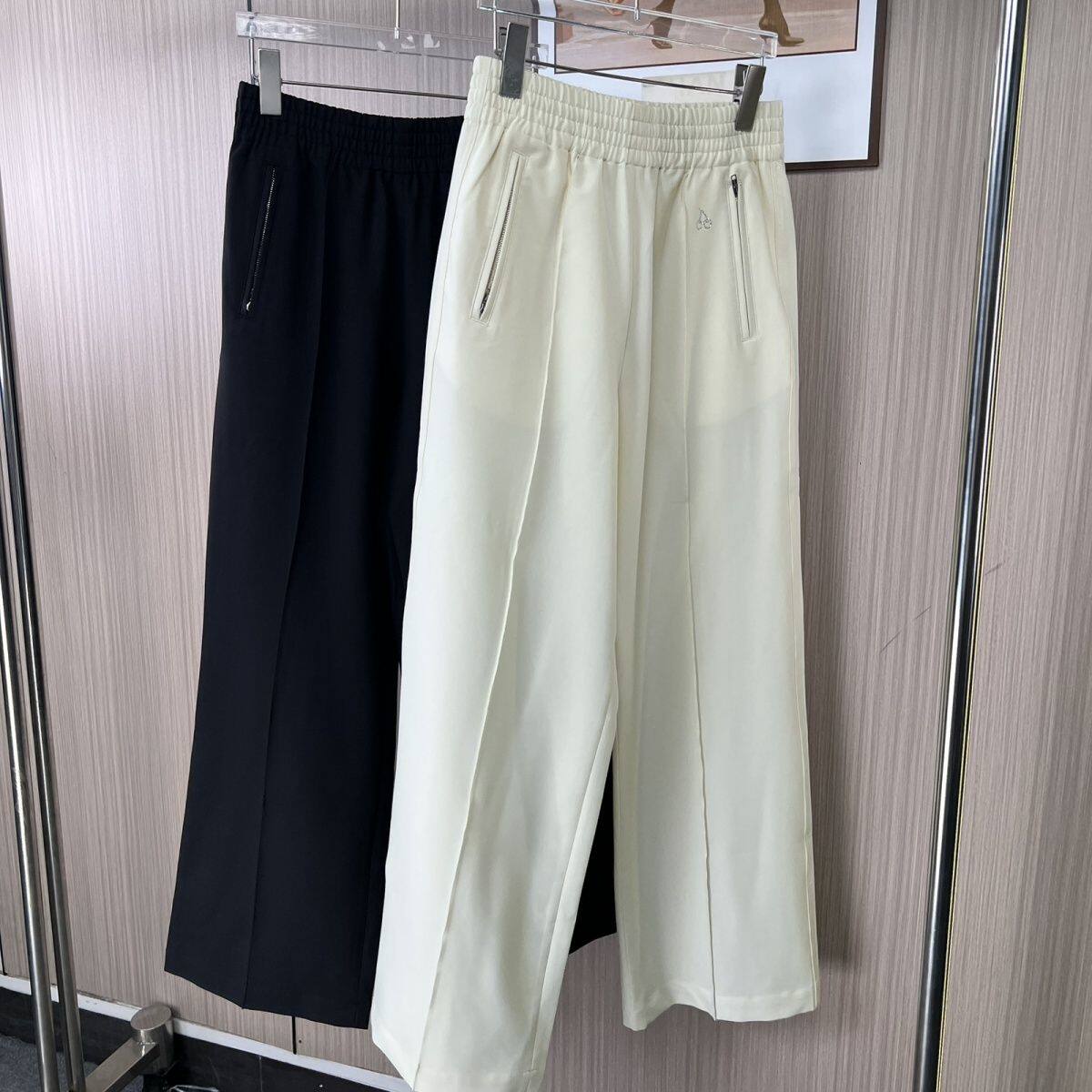 3205撤柜WL南油货夏季薄款阔腿裤女松紧裤子休闲裤九分筒裤宽松