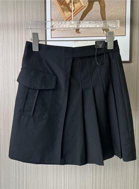 11024撤柜ATU气质高腰短裙百褶百褶裙半身裙工装女装