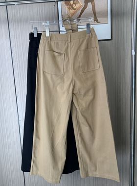 5537撤柜xxq新款卡其色休闲裤宽松百搭长裤